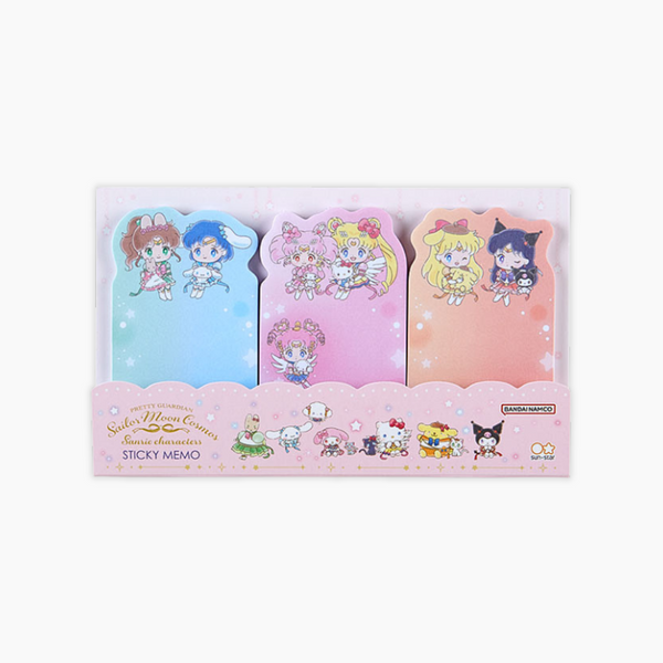 Sailor Moon Cosmos & Sanrio Characters Sticky Notes - Pink - Limited Edition