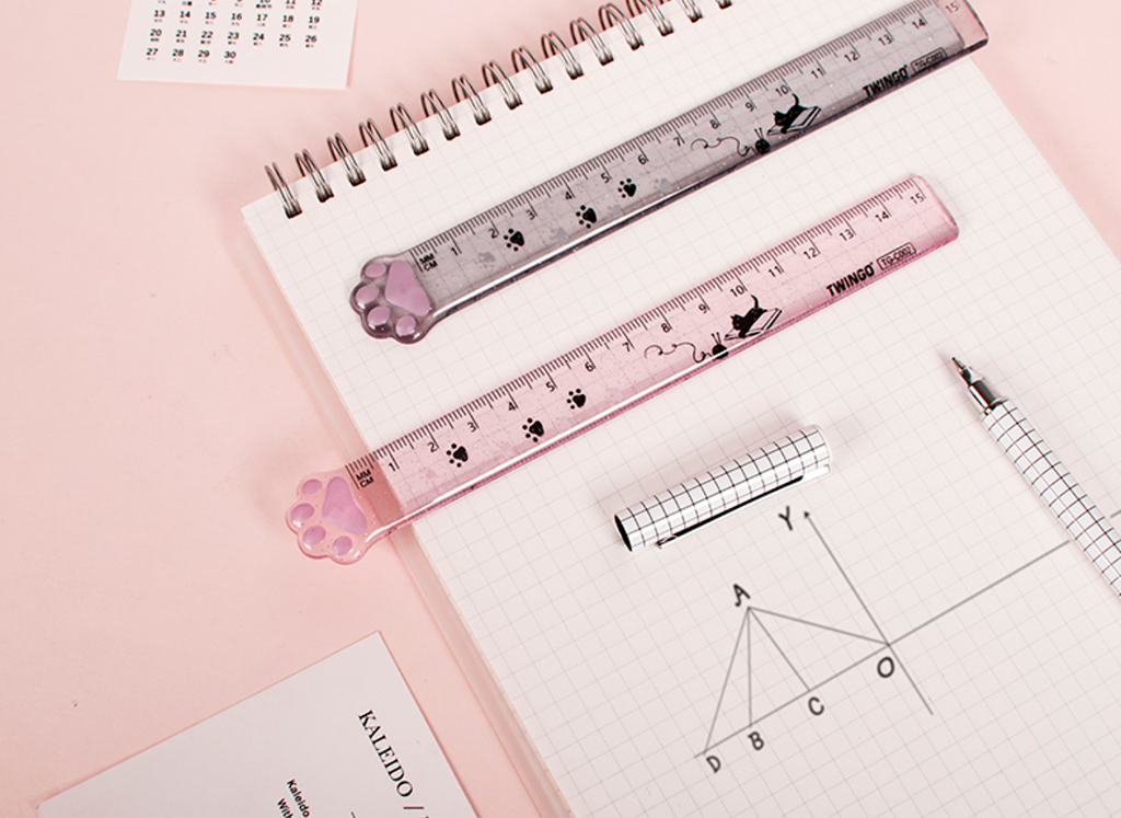 Pet Ruler Designs Glitter Paws Precision Ruler | Kawaii Pen Shop