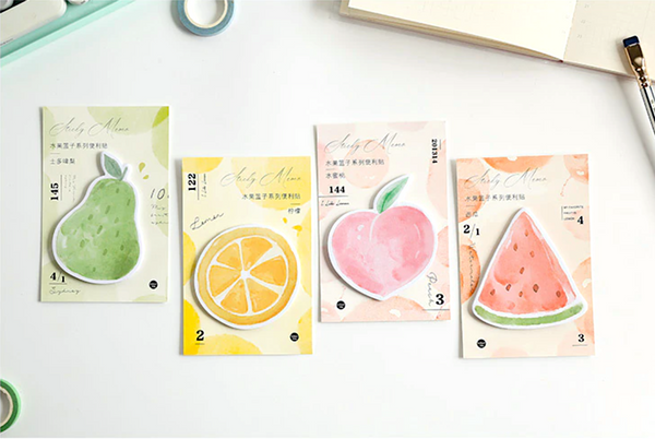 Fruit Shaped Sticky Notes