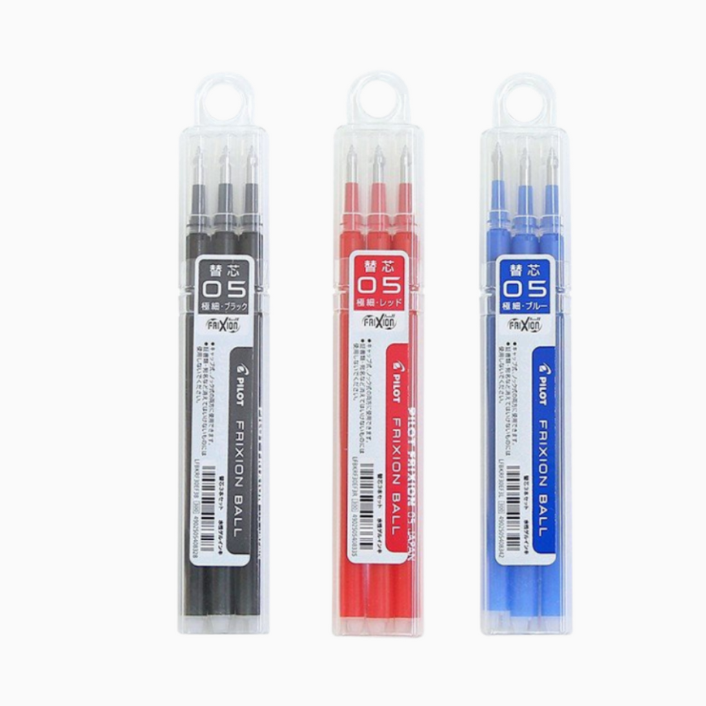 Pilot FriXion Ball Knock Retractable Gel Pen Refill - 0.5 mm - Pack of –  Kawaii Pen Shop