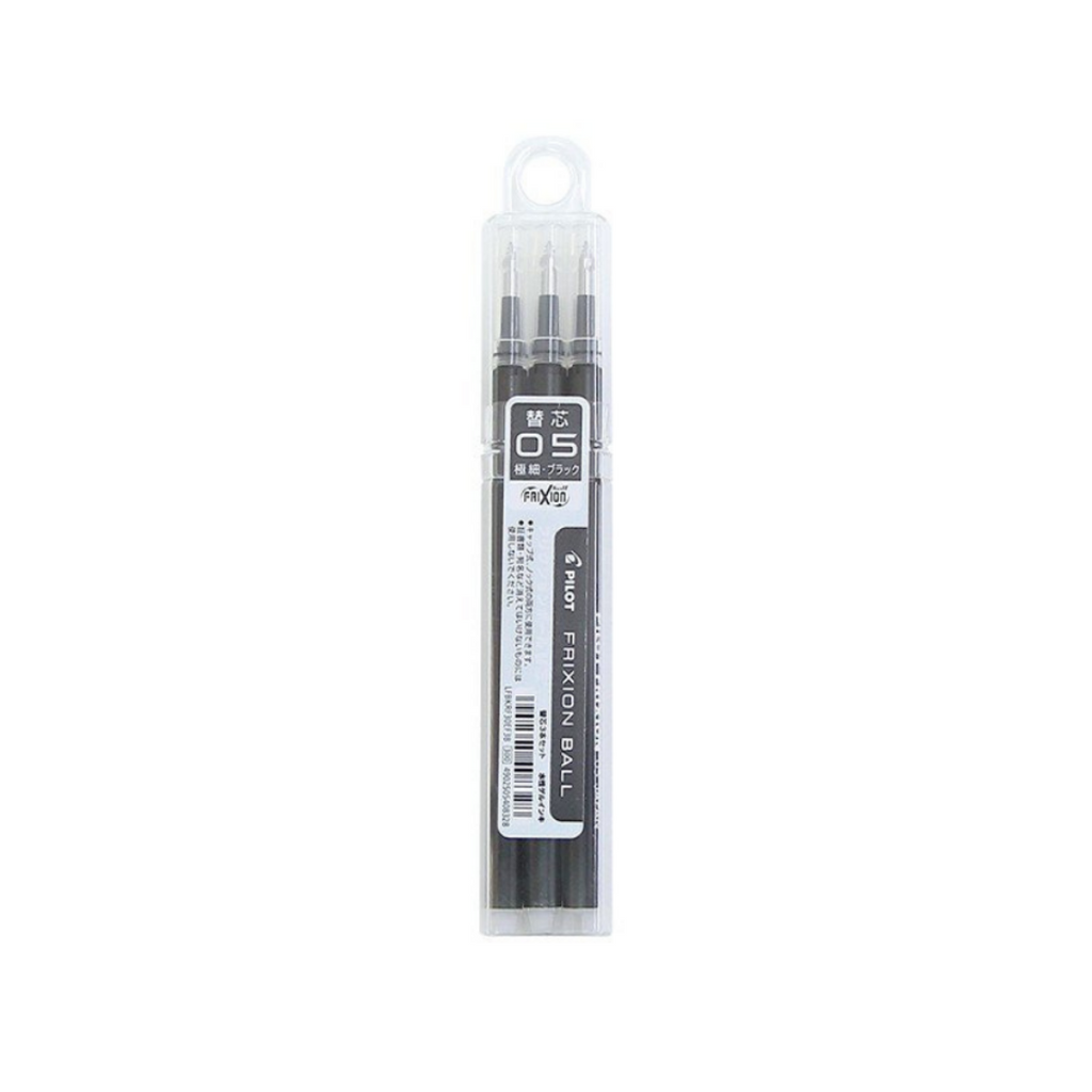 Pilot FriXion Ball Clicker Erasable Pen - Black 0.5 mm 3 Pack
