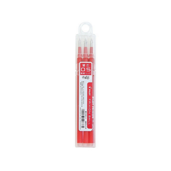 Pilot FriXion Ball Knock Retractable Gel Pen Refill - 0.5 mm - Pack of 3