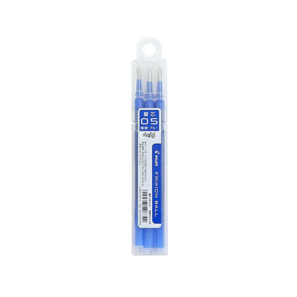 Pilot FriXion Ball Knock Retractable Gel Pen Refill - 0.5 mm - Pack of 3