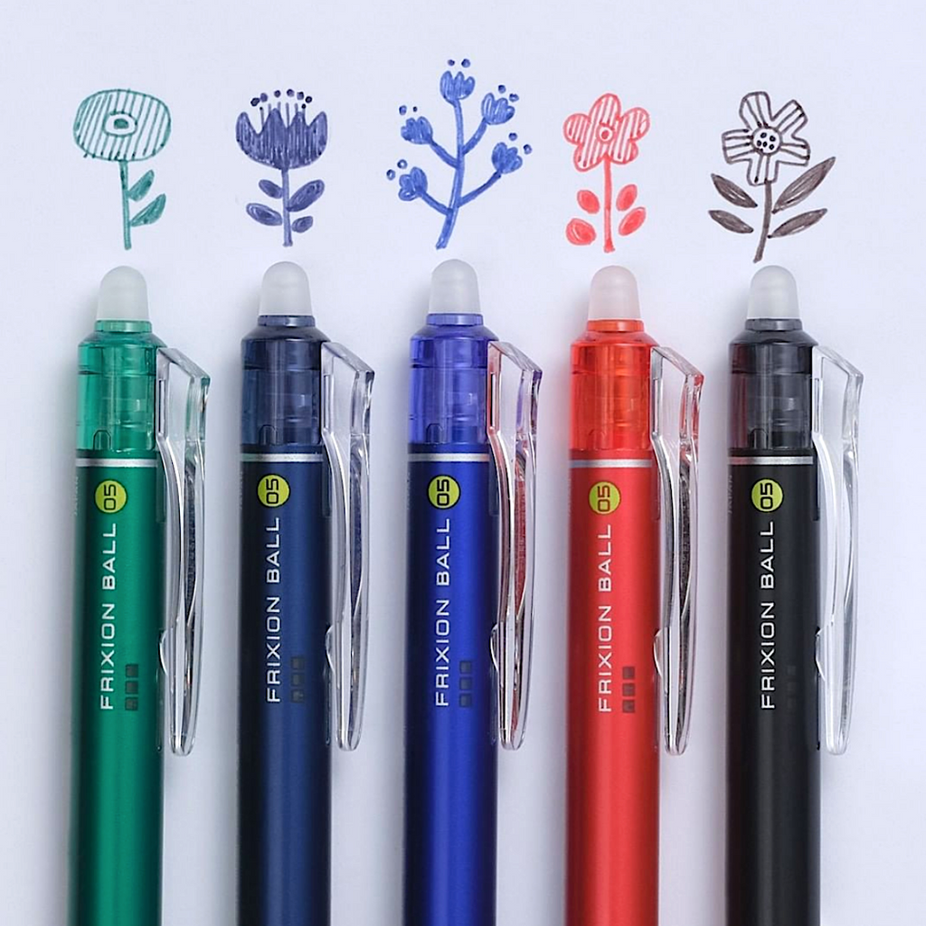 Pilot FriXion Ball Knock 05 Retractable Gel Pens | Kawaii Pen Shop