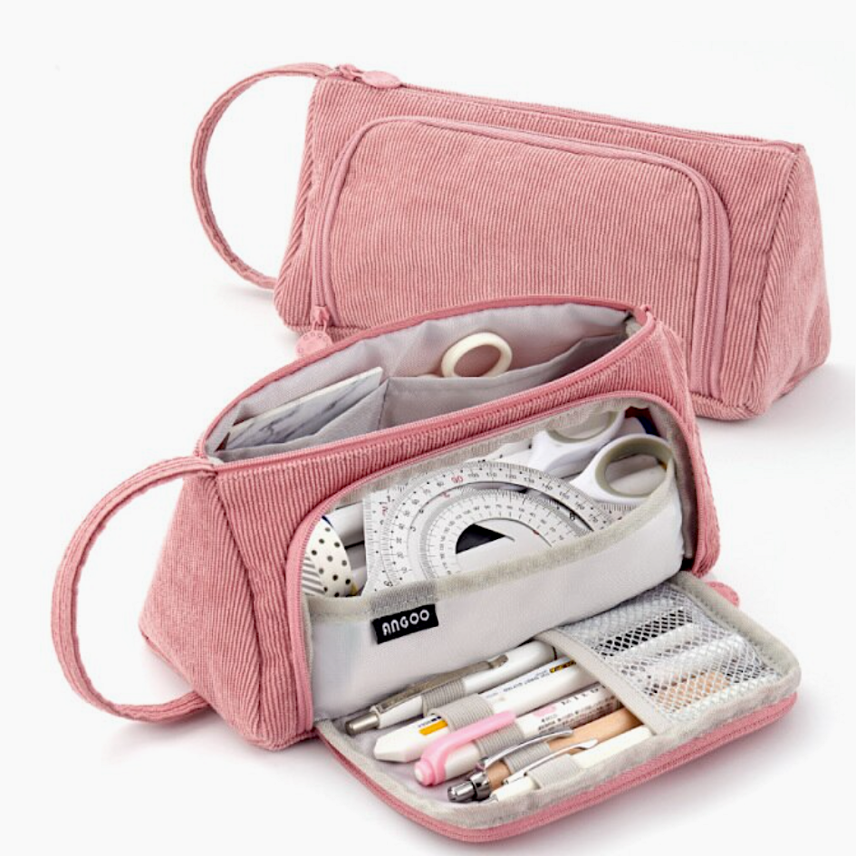 Large Corduroy Pencil Case Kawaii Pen Shop