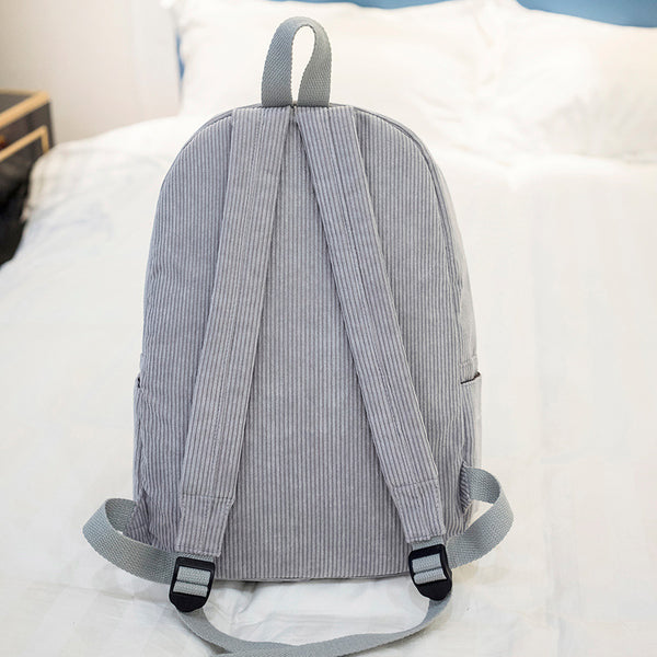 Classic Corduroy Backpack | School Bag