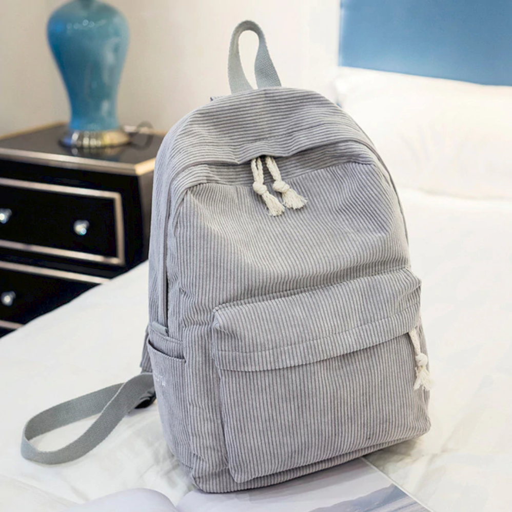 Classic Corduroy Backpack | Kawaii Pen Shop