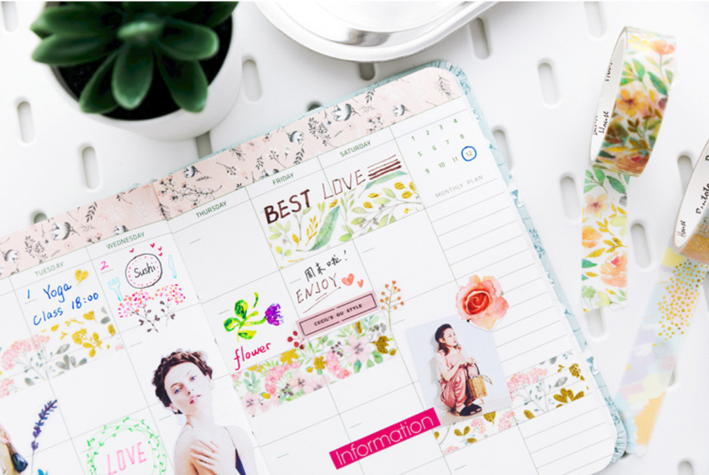 Premium Vector  Cute washi tape collection for planner diary