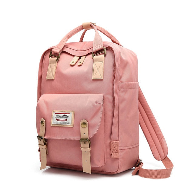 Korean Style Small Corduroy Backpack, Pink