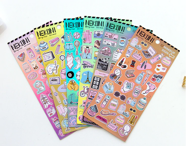 Nekoni Everday Life Stickers (5 Types)