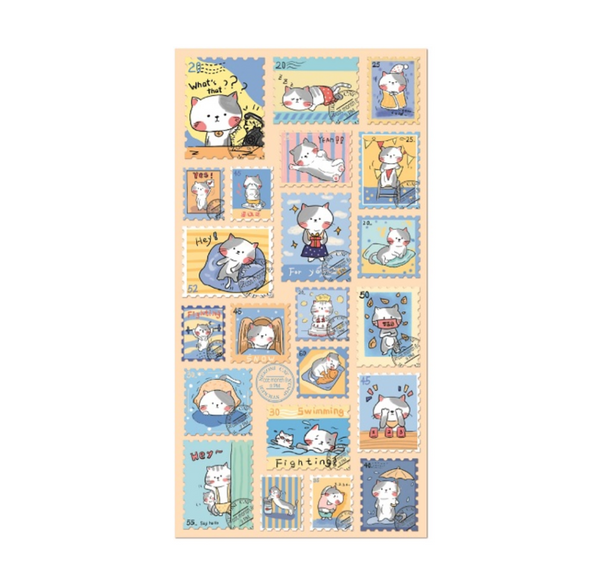 Nekoni Animal Stamp Stickers