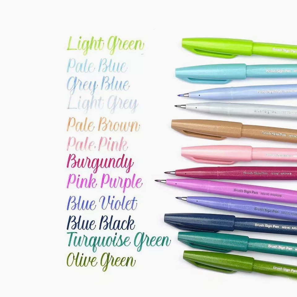 Pentel fude brush pen new colors Clearance