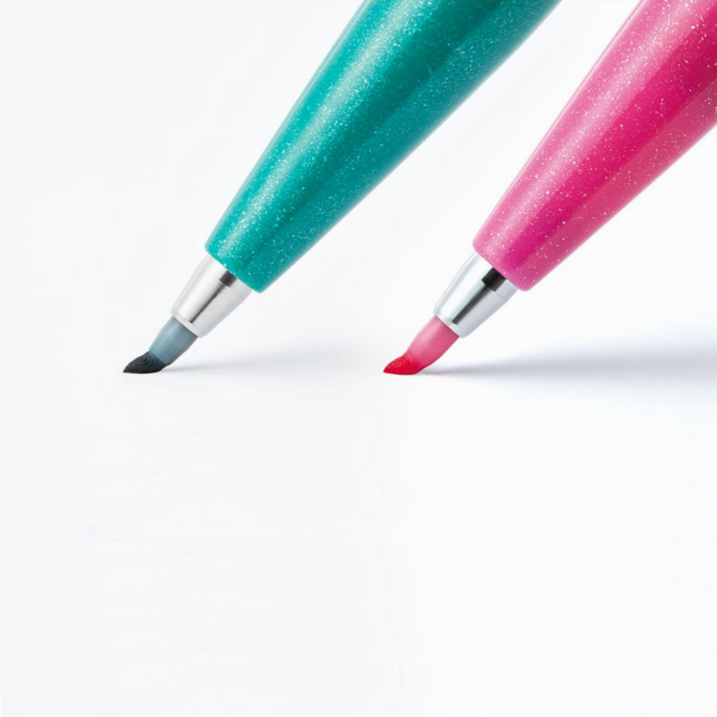 Pentel Fude Touch Brush Pen BLUE Flexible Tip (zensation sign pencil  calligraphy