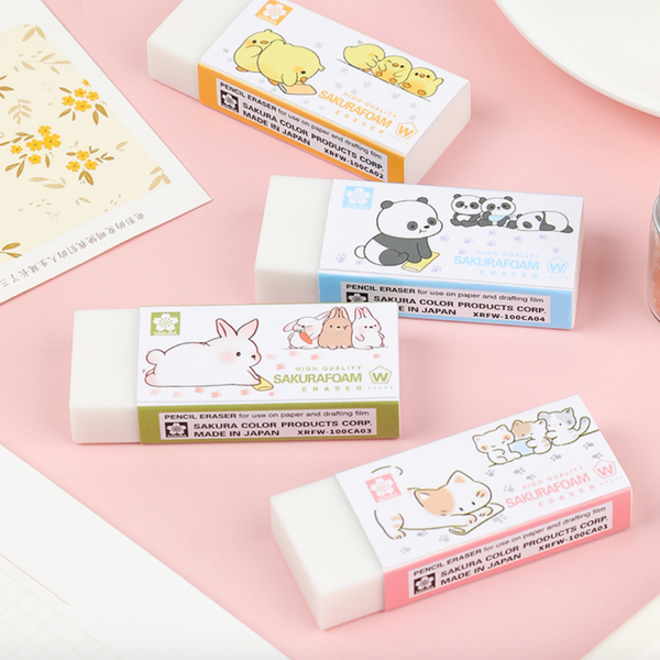 Sakura Foam Eraser - Animal Series