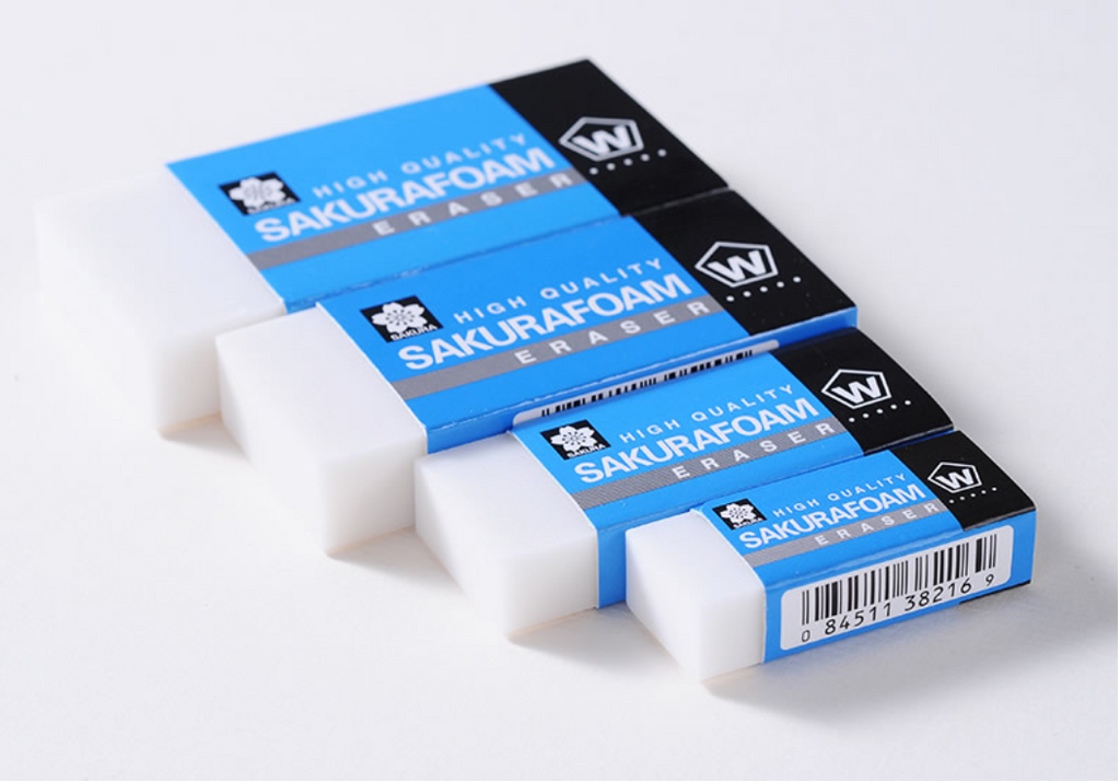 Sakura Foam Eraser W High Quality Eraser 5 Pcs Pack — A Lot Mall