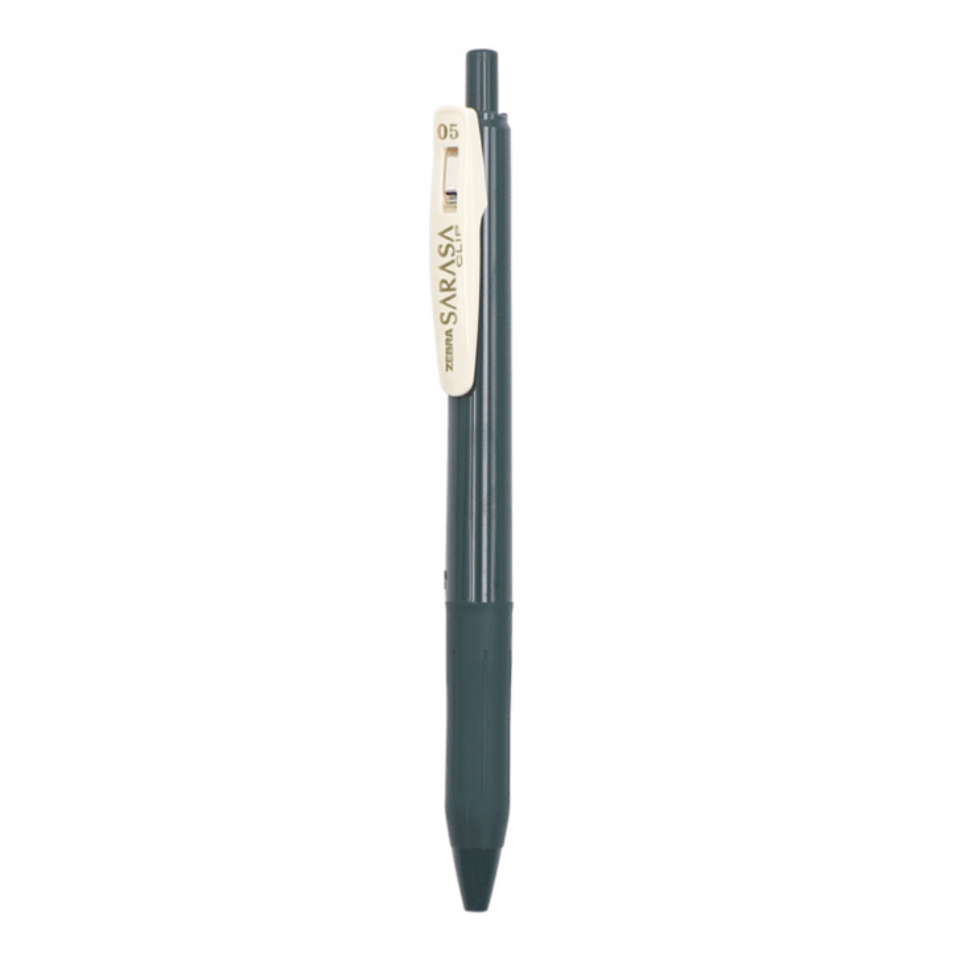 Zebra Sarasa Push Clip Gel Pen - Vintage Colors | Kawaii Pen