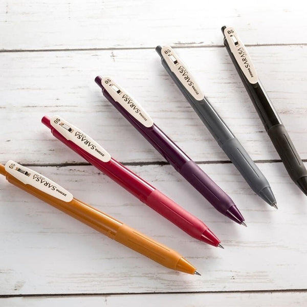 Zebra Sarasa Clip Color Gel Pen - Vintage Colors