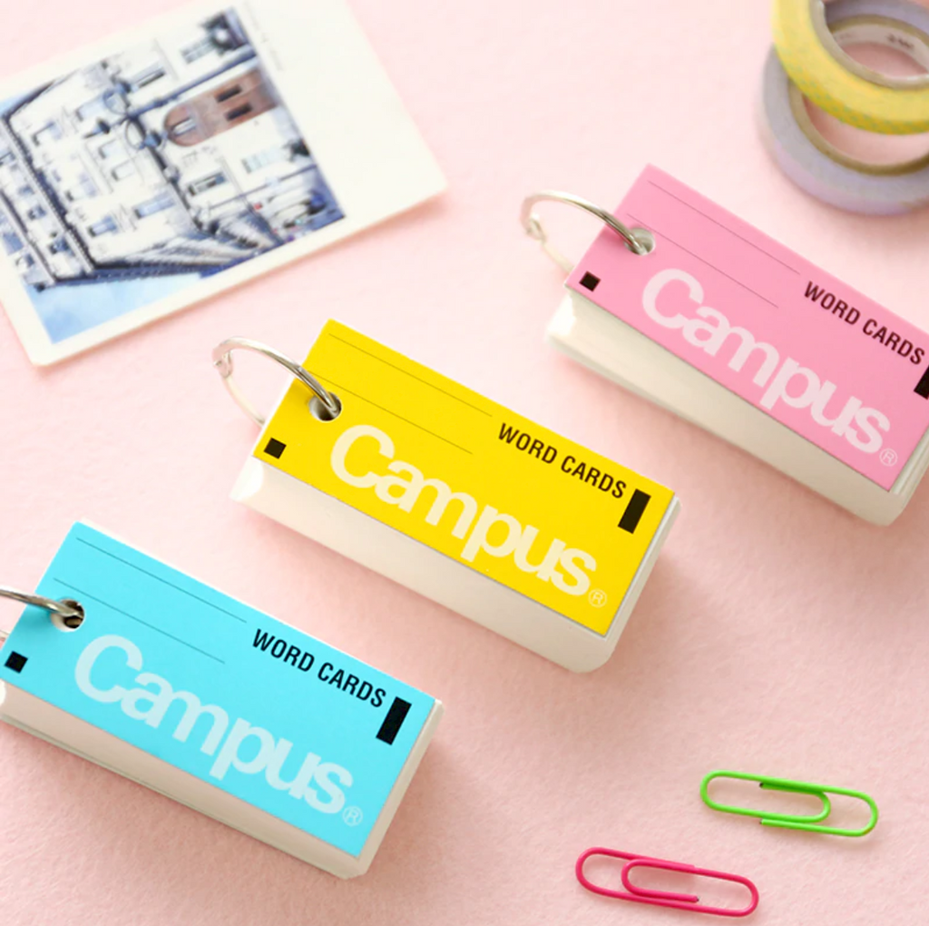 Campus Key Ring Word Cards | Kawaii Pen Shop
