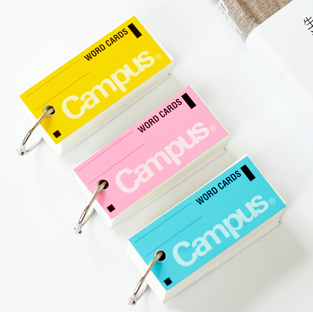 Campus Key Ring Word Cards | Kawaii Pen Shop
