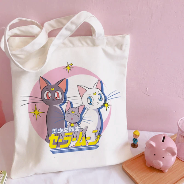 Sailor Moon Tote Bag - Luna & Artemis