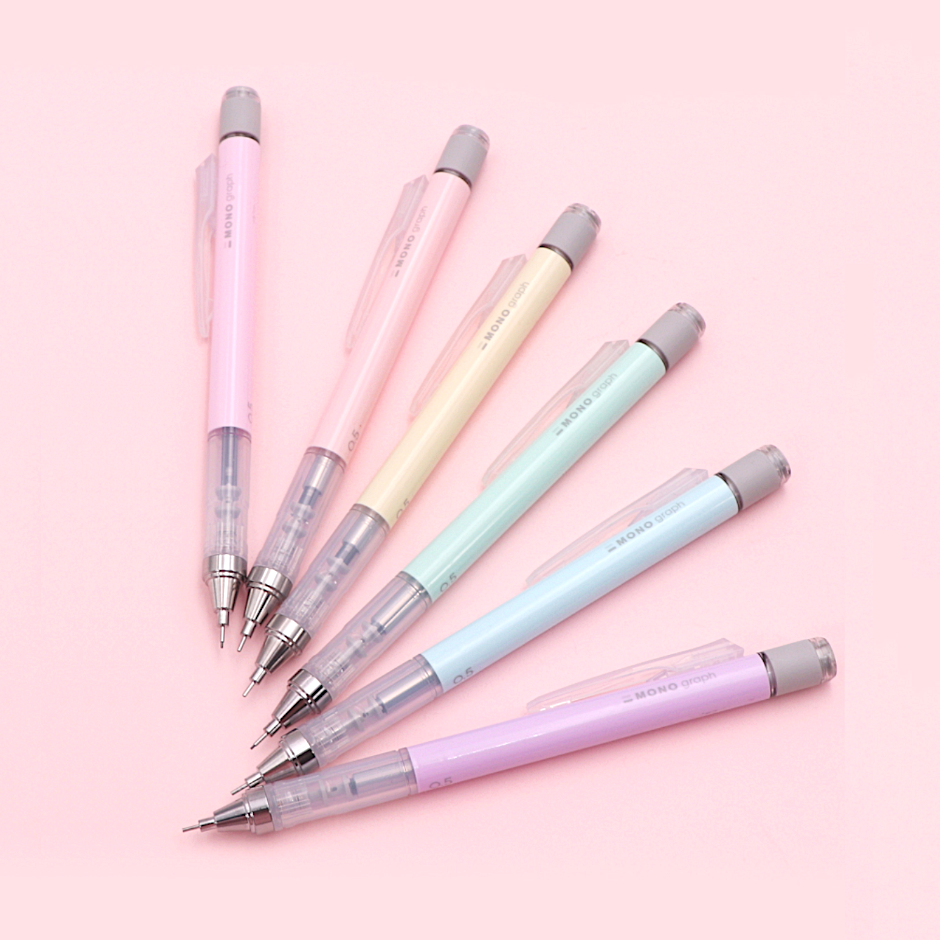 Tombow Mono Graph Mechanical Pencil, 0.5 mm - Neon Pink