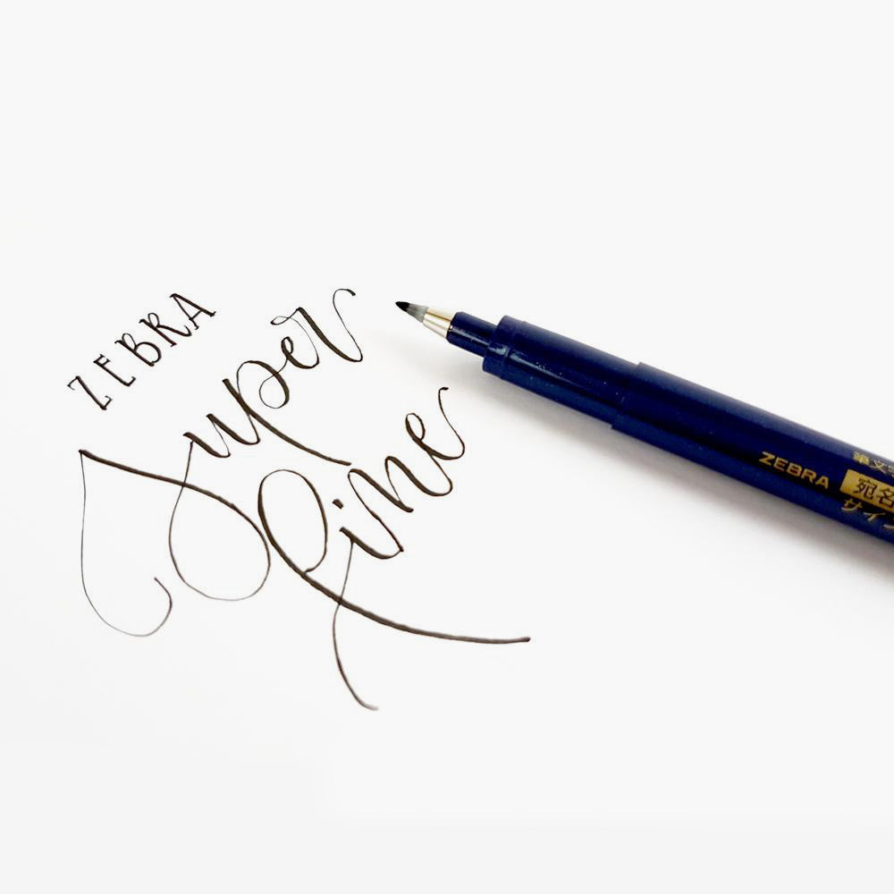 Zebra Fude Brush Pen, Fine, Hard Type, Kohitsu (FD-303)