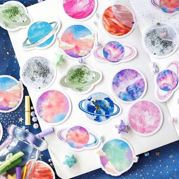 Colorful Universe Paper Stickers