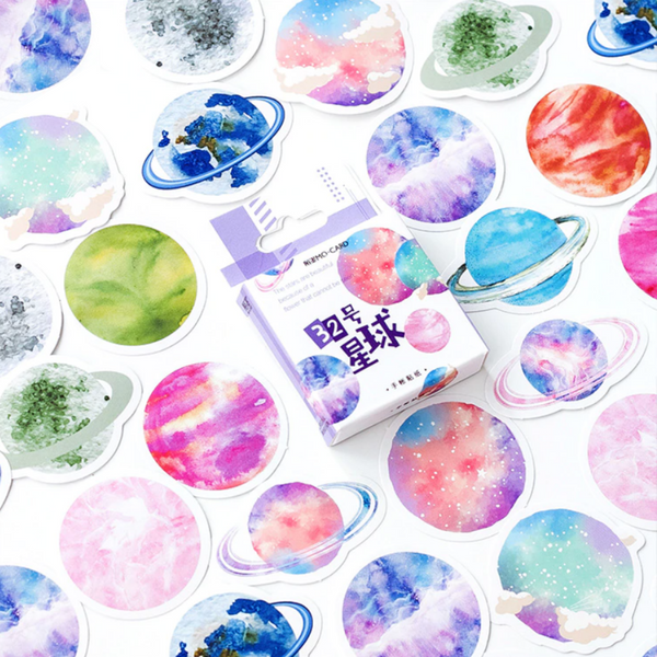 Colorful Universe Paper Stickers