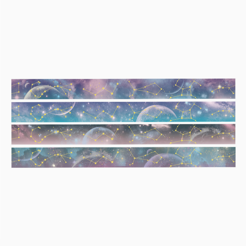 Kawaii Washi Tape – Starlight Glitter Notes