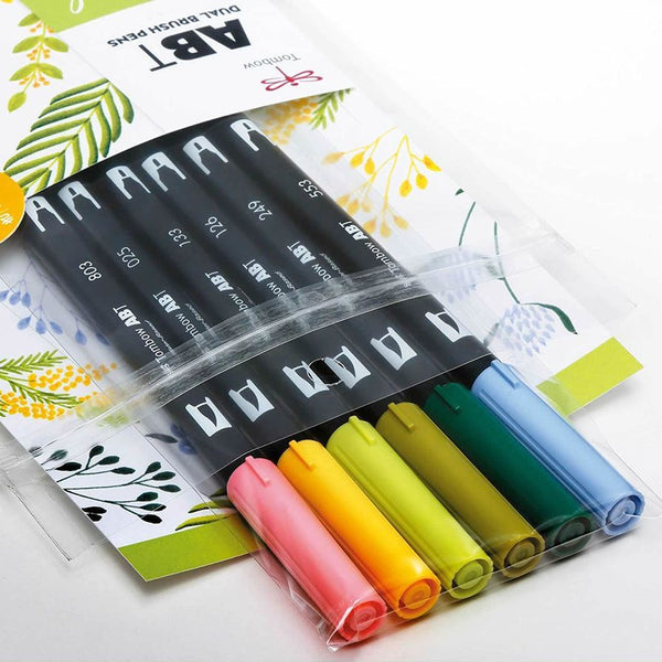 Tombow Abt Dual Brush Pen Candy Colours | Set of 6
