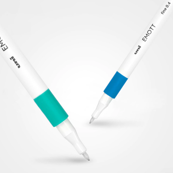 Uni EMOTT Sign Pen - 0.4 mm - 10 Color Set