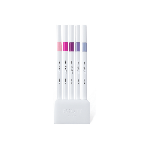 Uni EMOTT Sign Pen - 0.4 mm - 5 Color Set