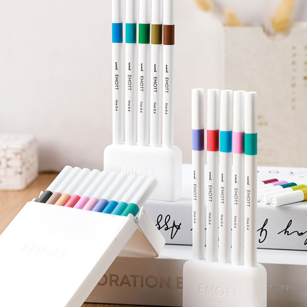 Uni EMOTT Sign Pen - 0.4 mm - 5 Color Set