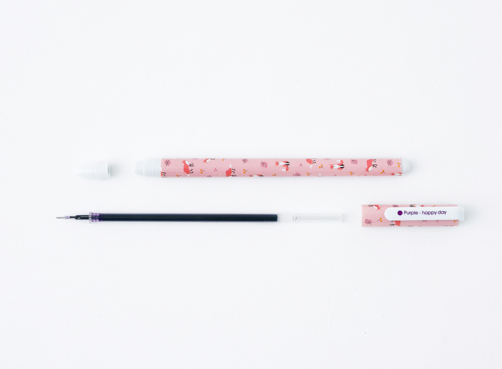 Kawaii Cartoon Animals Retractable Gel Pens, Cute Pen Set