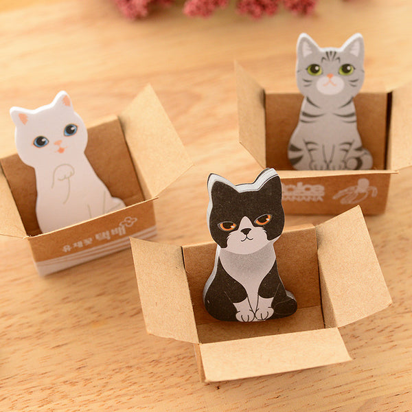 Mini Kitty House-it Sticky Notes / Origami Folding Cat Box / Mini Sticky  Notes / Scrapbooking / 30 Sheets 