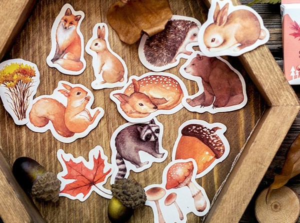 Forest Animals Paper Stickers