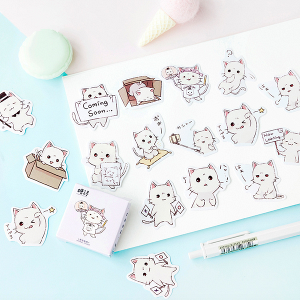 Cute Cat Paper Stickers