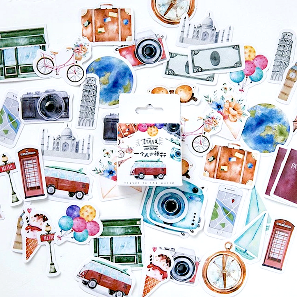 Travel Journal Decorative Paper Stickers