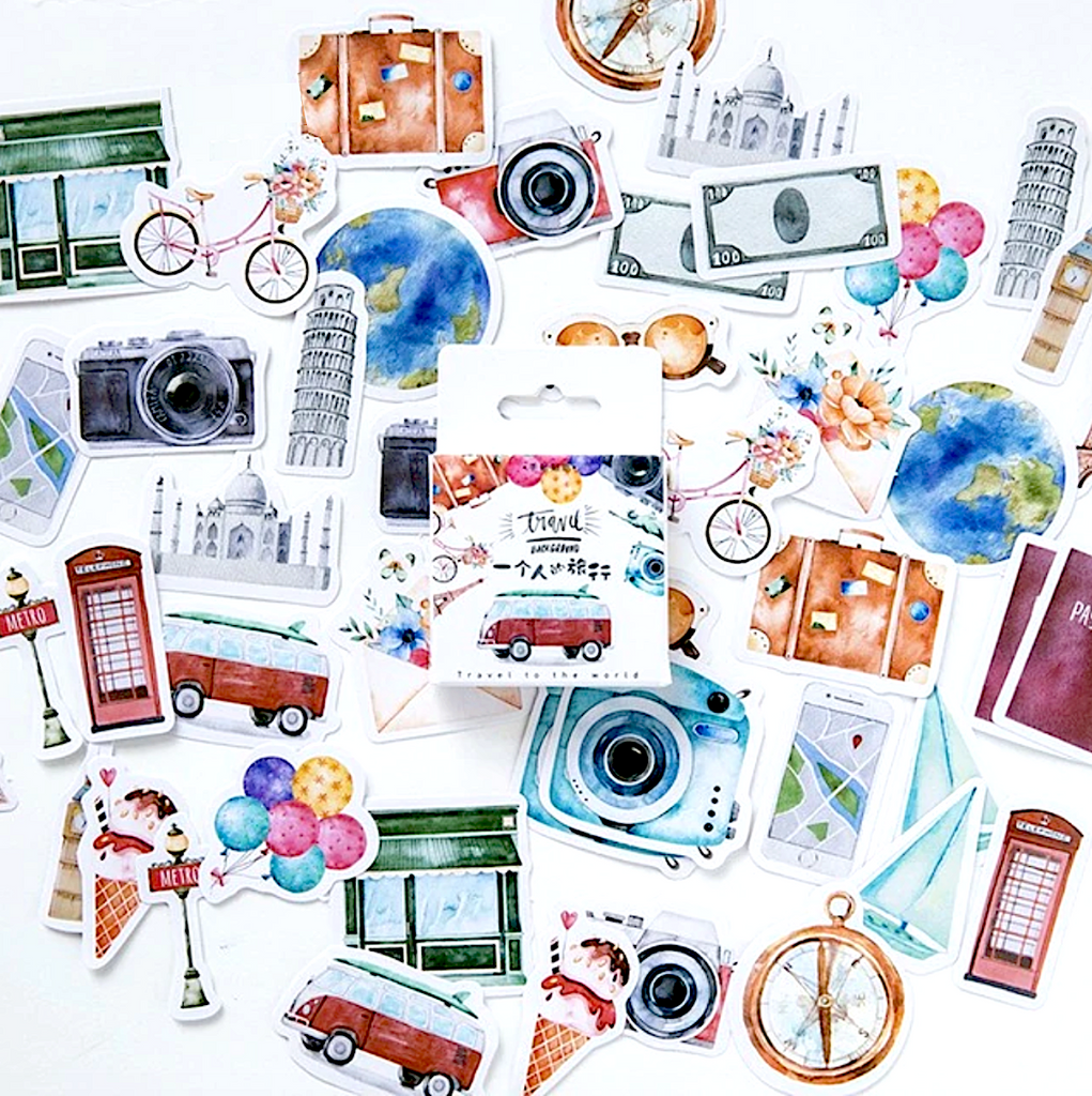 Travel Journal Decorative Paper Stickers | Kawaii Pen Shop