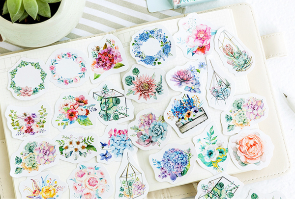 Summer Garden Paper Stickers