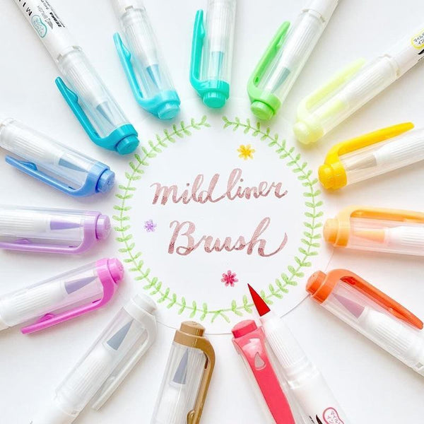 Mildliner Brush Pen Set - Cool Colors