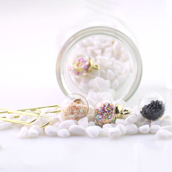 Glass Ball Paper Clips