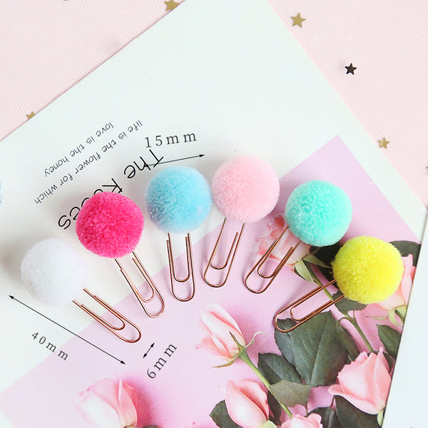 Pom Pom Paper Clips 