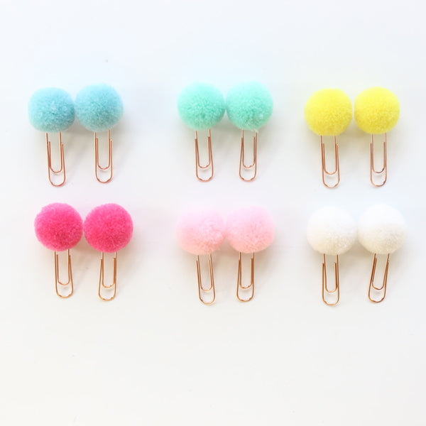 Pom Pom Paper Clips 
