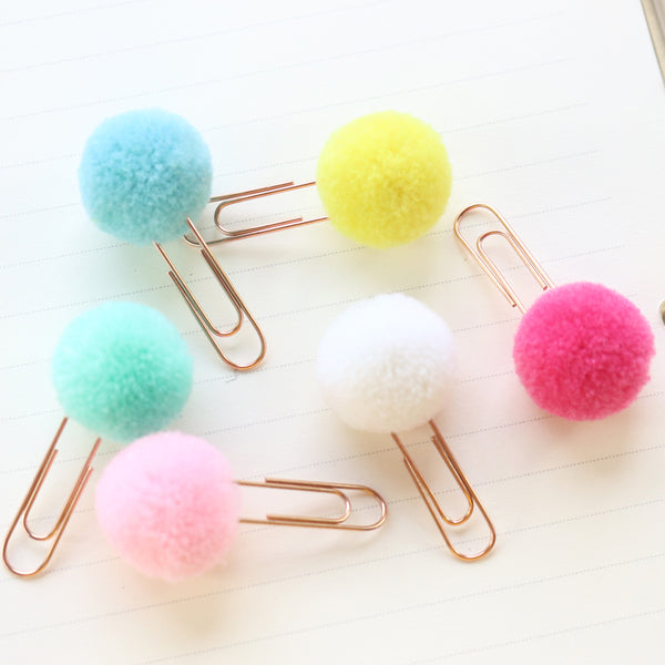 Pom Pom Paper Clips 