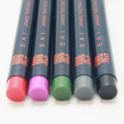 Akashiya Sai Watercolor Brush Pen - 5 Winter Color Set