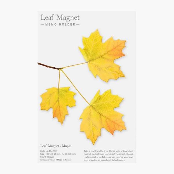 Appree Leaf Magnet Set - Maple