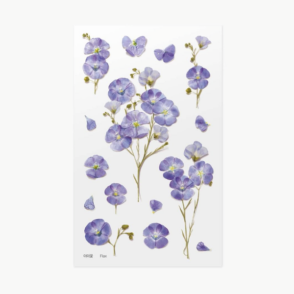 Appree Pressed Flower Stickers - Flax