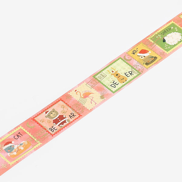 BGM Christmas Masking Tape - Limited Edition - Festive Animals
