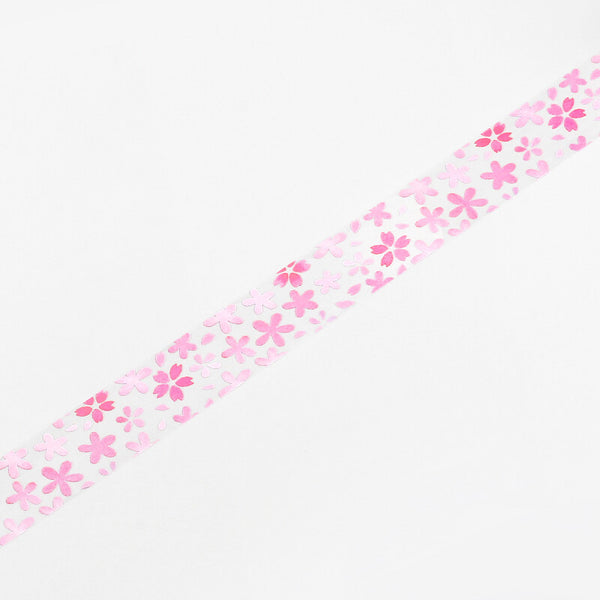 BGM Clear Masking Tape - Falling Flowers